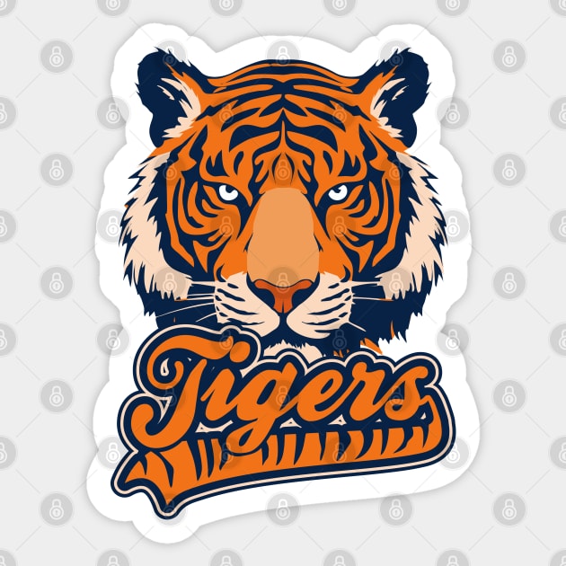 Tigers Sports Logo II Sticker by DavesTees